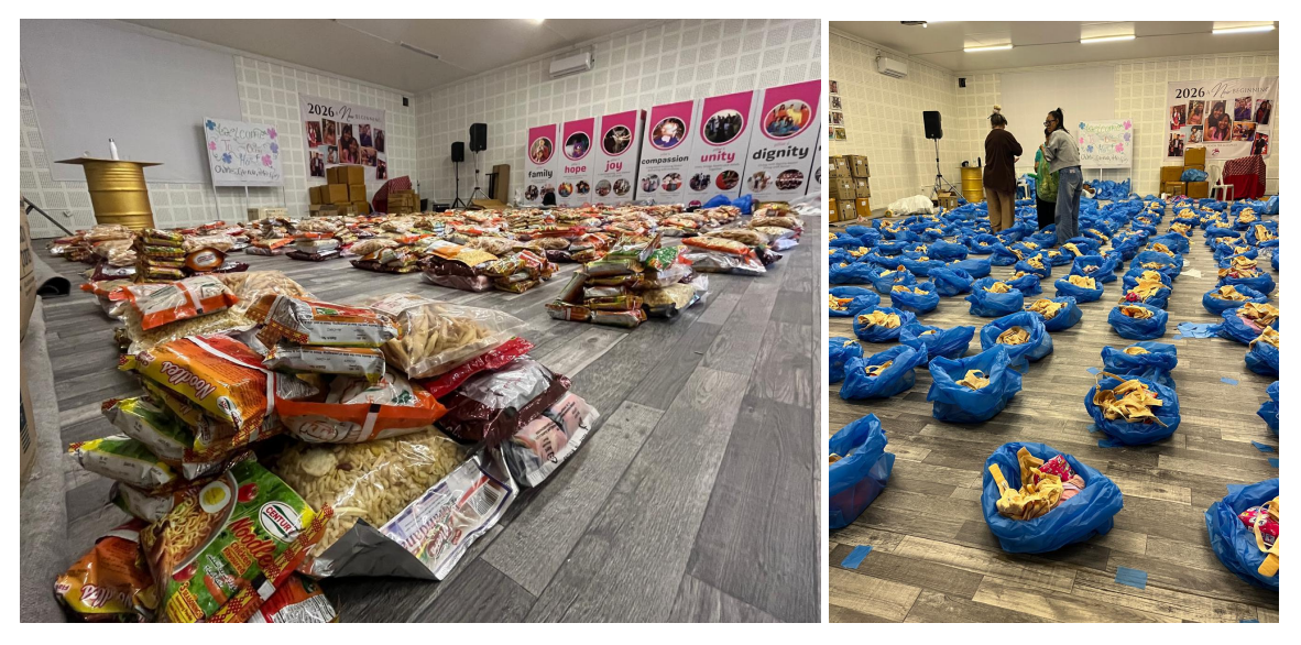 Relief supplies being prepared by Nepalese Home for families affected by flooding in Nuwakot, Nepal. Photos courtesy of Ally Global Foundation / Nepalese Home