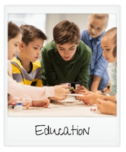 education - children investigating technology