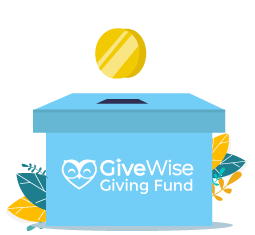 money going into blue Giving Fund box
